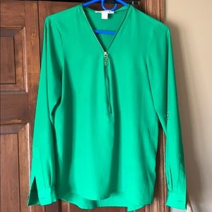 Michael Kors Half Zip Dress Shirt Size S